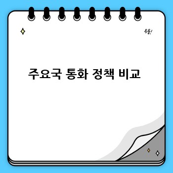 주요국 통화 정책 비교