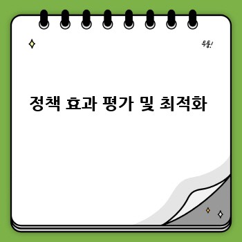 정책 효과 평가 및 최적화