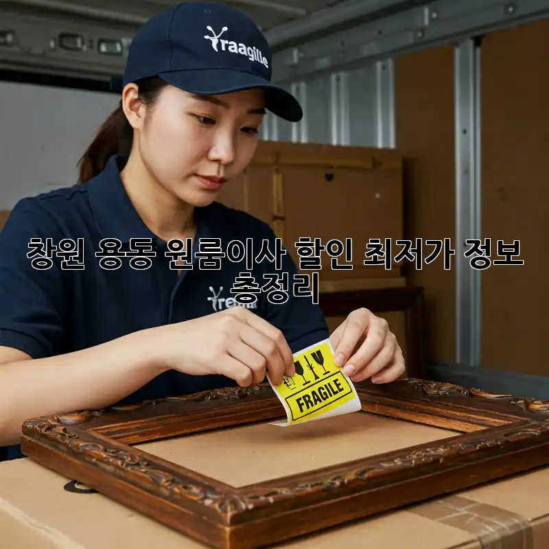 창원 용동 원룸이사 할인 최저가 정보 총정리! 💸