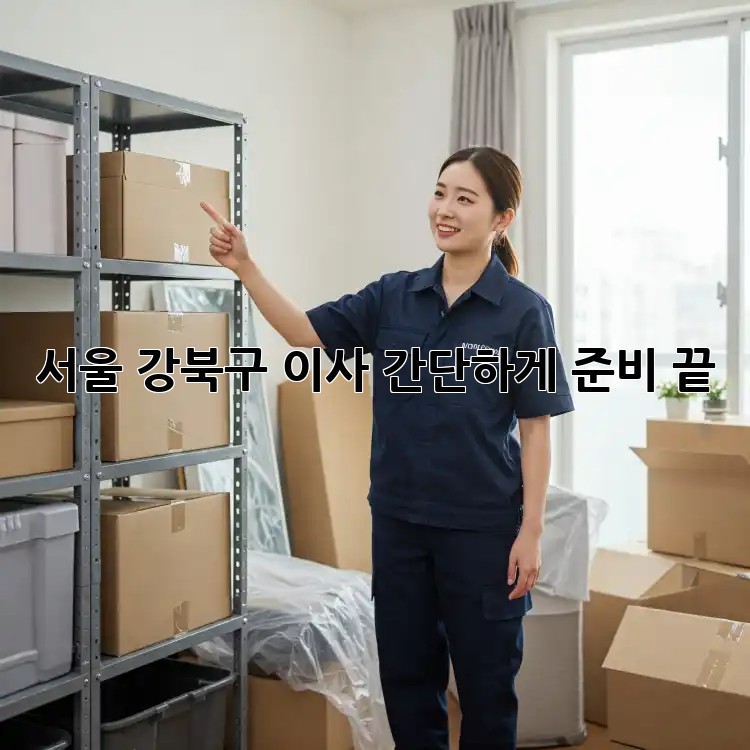 서울 강북구 이사, 간단하게 준비 끝!