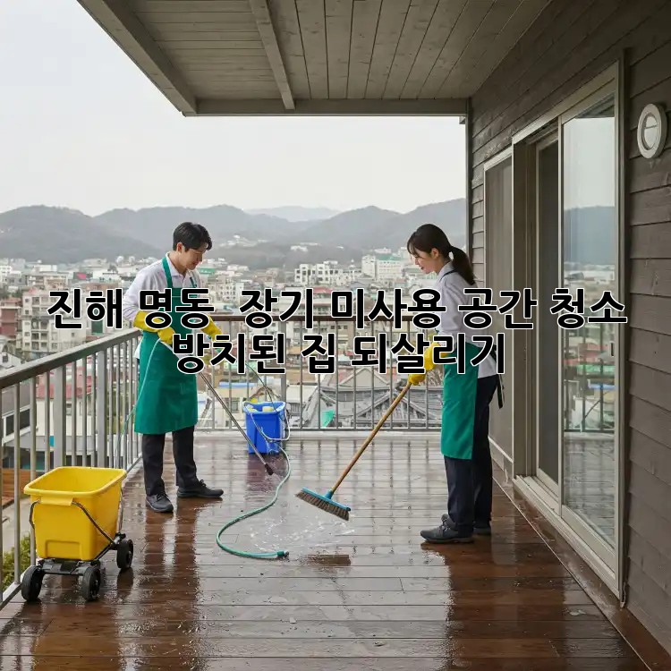 진해 명동 🏡 장기 미사용 공간 청소, 방치된 집 되살리기 ✨