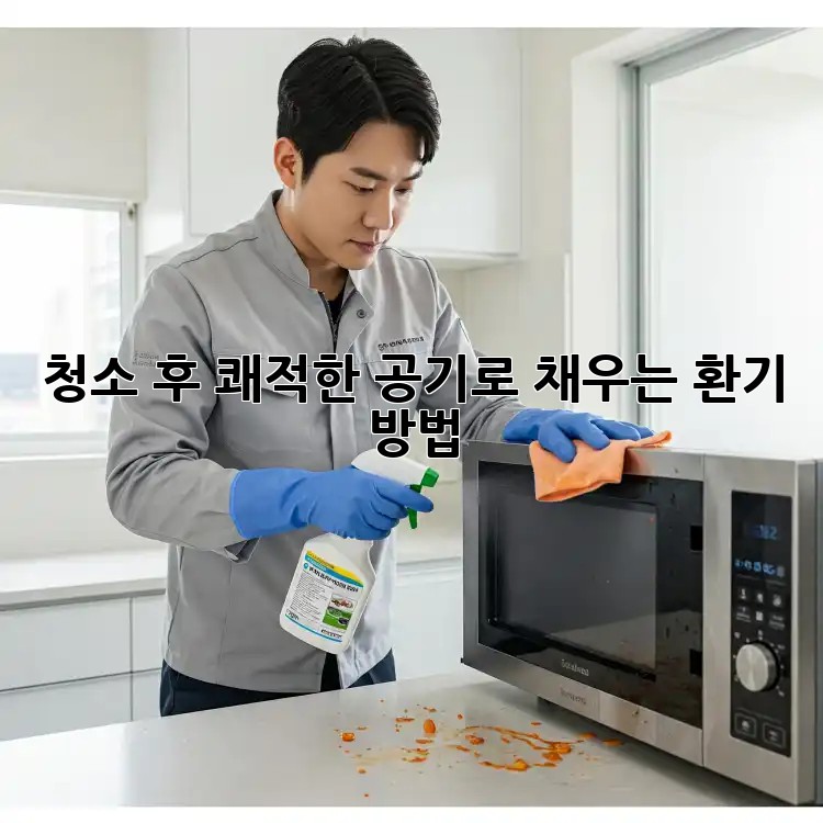 청소 후, 쾌적한 공기로 채우는 환기 방법
